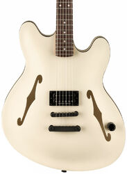 Guitarra eléctrica semi caja Fender Tom DeLonge Starcaster - Satin Olympic White