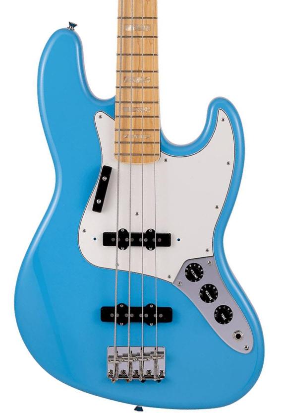 Bajo eléctrico de cuerpo sólido Fender Made in Japan International Color Jazz Bass Ltd - Maui blue