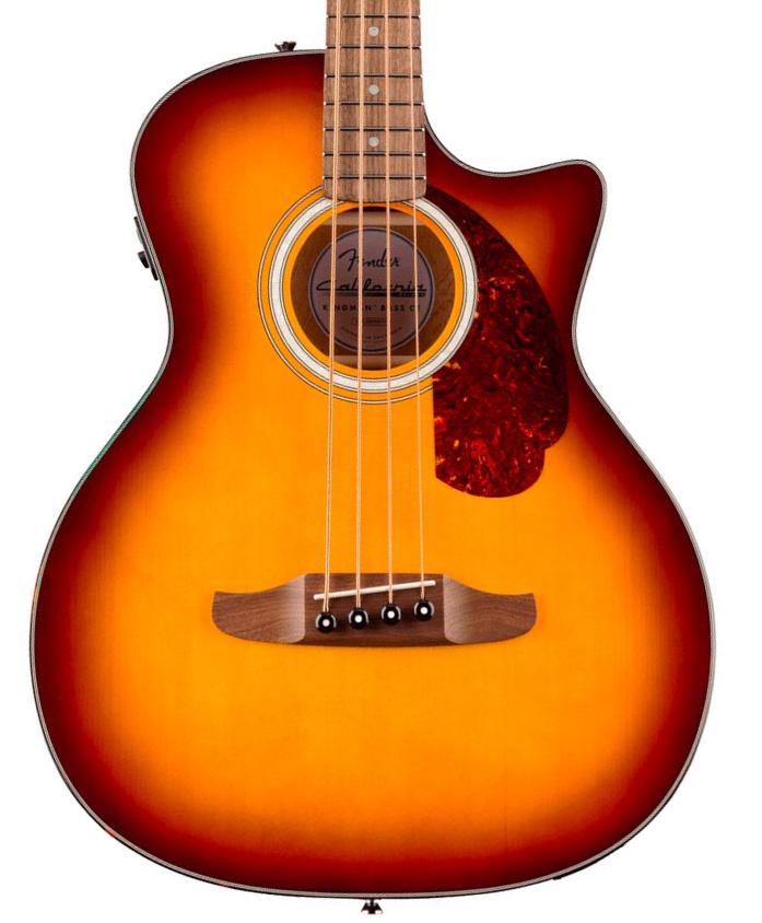 Bajo acústico Fender California Deluxe Kingman Bass CE - Honey sunburst