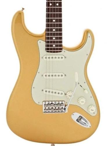 Guitarra eléctrica con forma de str. Fender Made in Japan Hybrid II Stratocaster - Mystic aztec gold