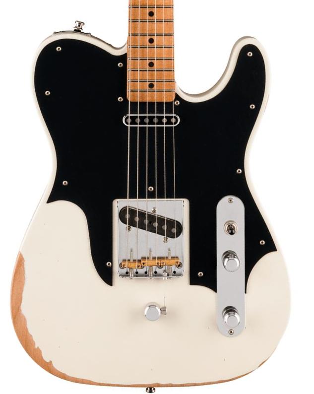 Guitarra eléctrica con forma de tel Fender John Osborne Telecaster - Road worn olympic white