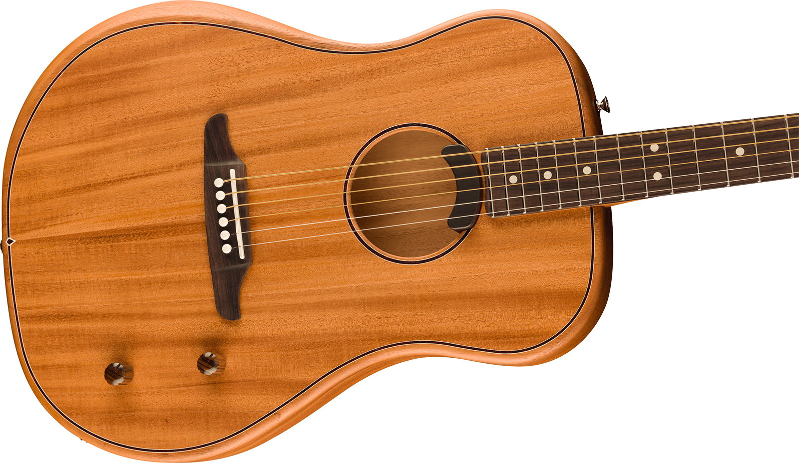 Fender Highway All Mahogany Dreadnought Thin Mex Tout Acajou Rw - All-mahogany - Guitarra electro acustica - Variation 2