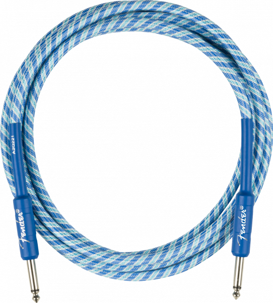 Cable Fender Icicle Holiday Instrument Cable 10ft - Blue