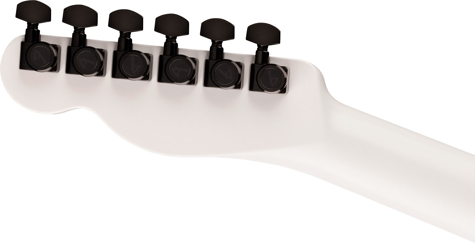 Fender Jack White Triplesonic Acoustasonic Tele Signature - Satin Arctic White With Black Top - Guitarra folk - Variation 3