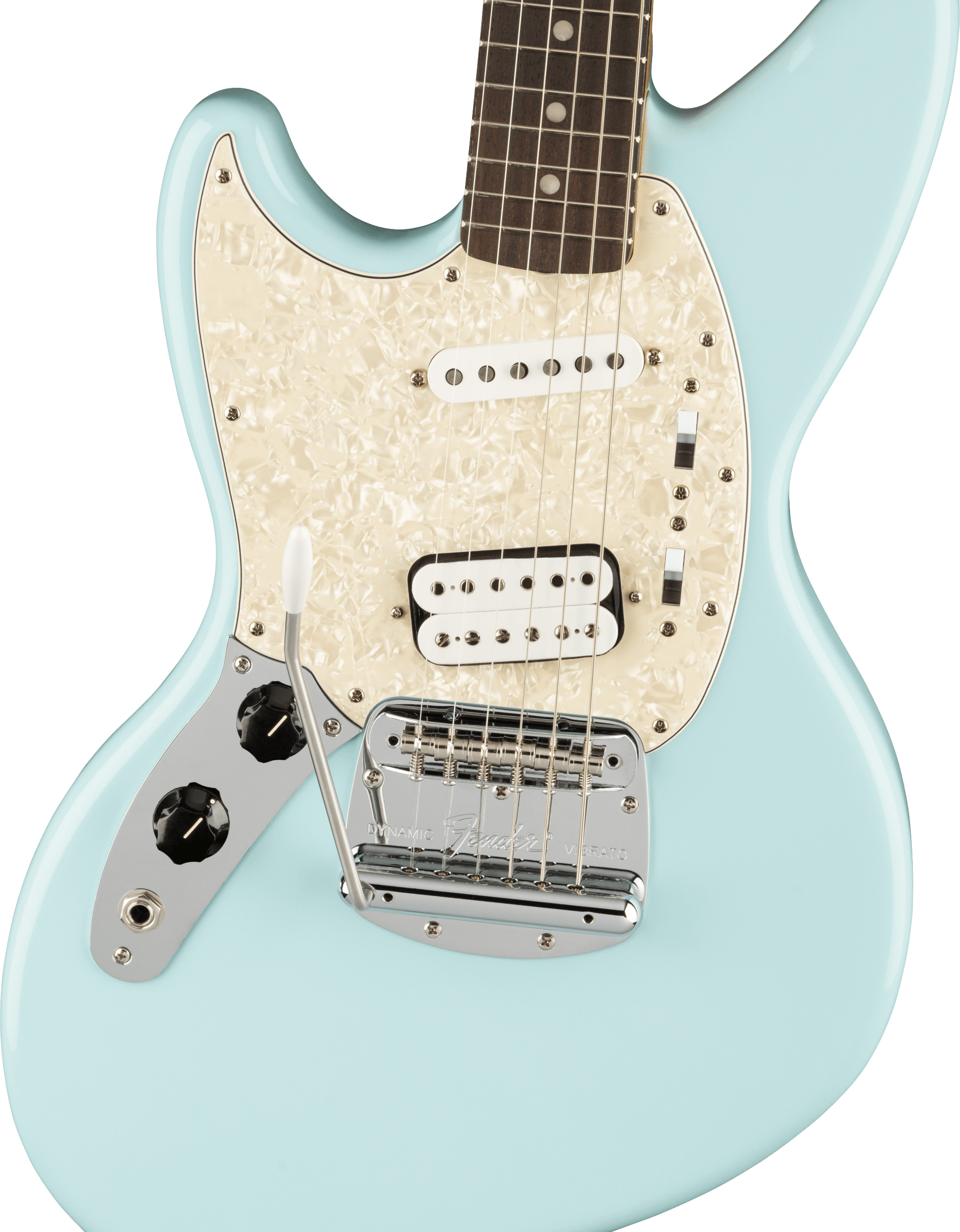 Fender Jag-stang Kurt Cobain Artist Gaucher Hs Trem Rw - Sonic Blue - Guitarra electrica para zurdos - Variation 2