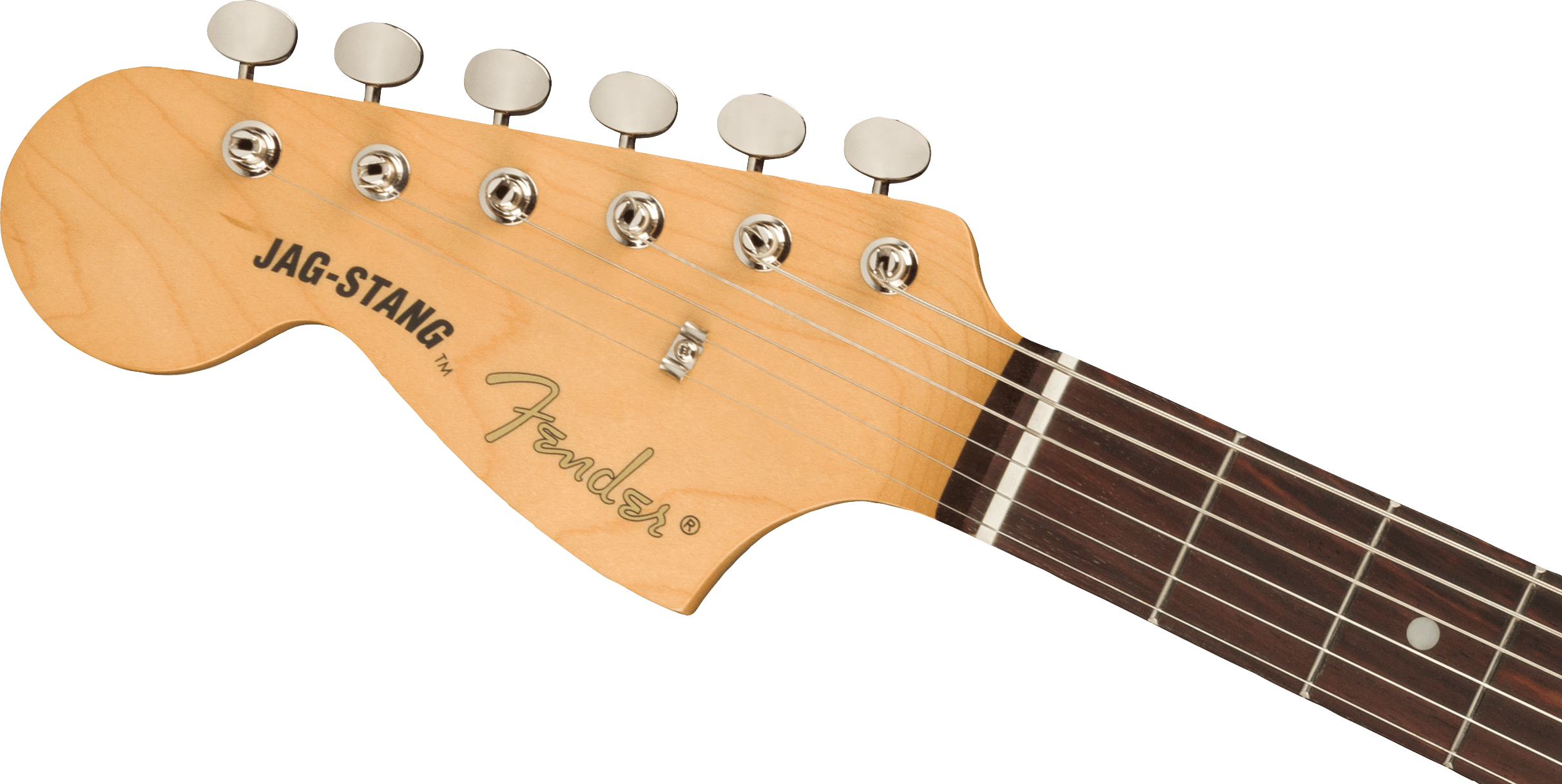 Fender Jag-stang Kurt Cobain Artist Gaucher Hs Trem Rw - Fiesta Red - Guitarra electrica para zurdos - Variation 3