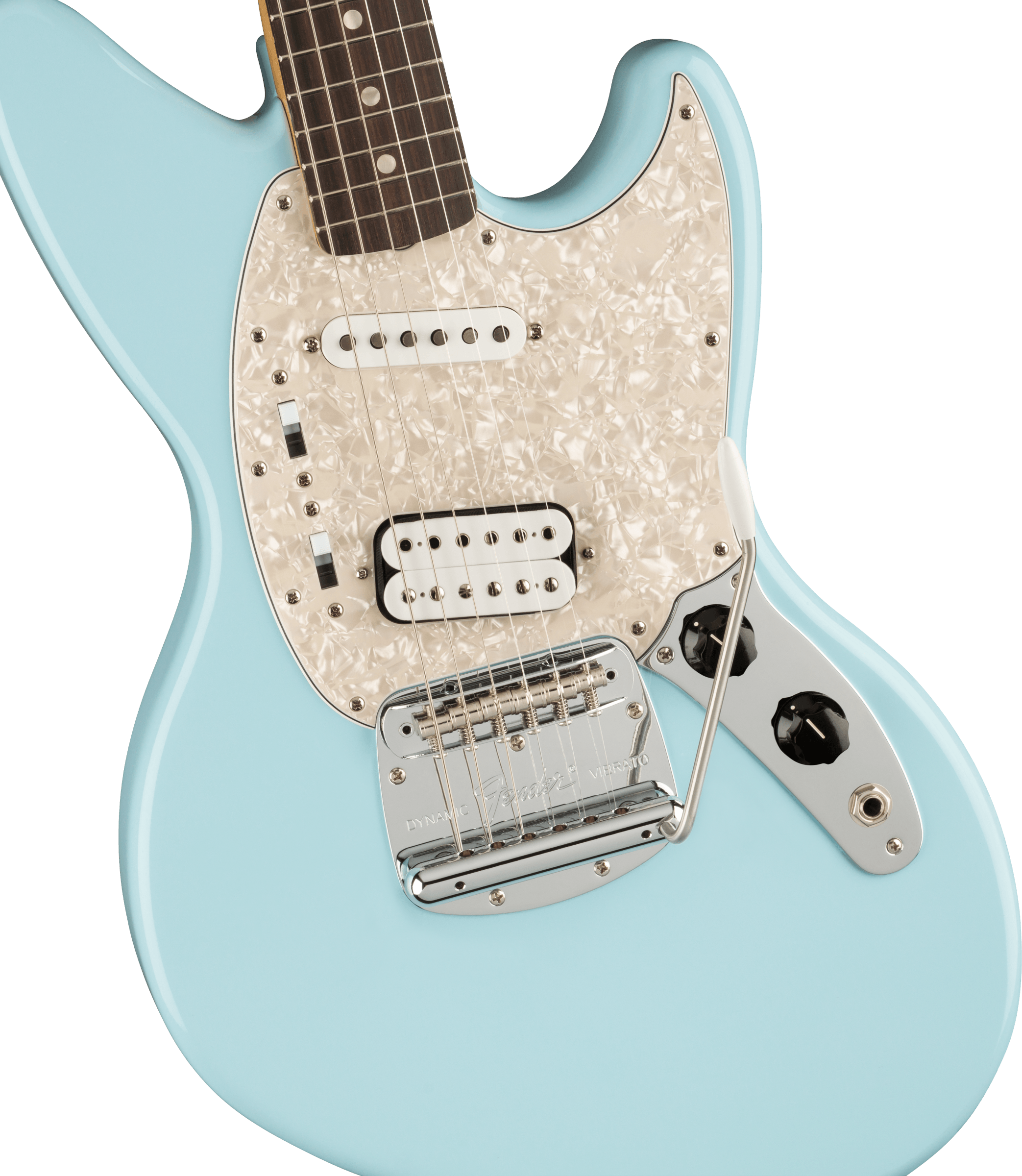 Fender Jag-stang Kurt Cobain Artist Hs Trem Rw - Sonic Blue - Guitarra electrica retro rock - Variation 2