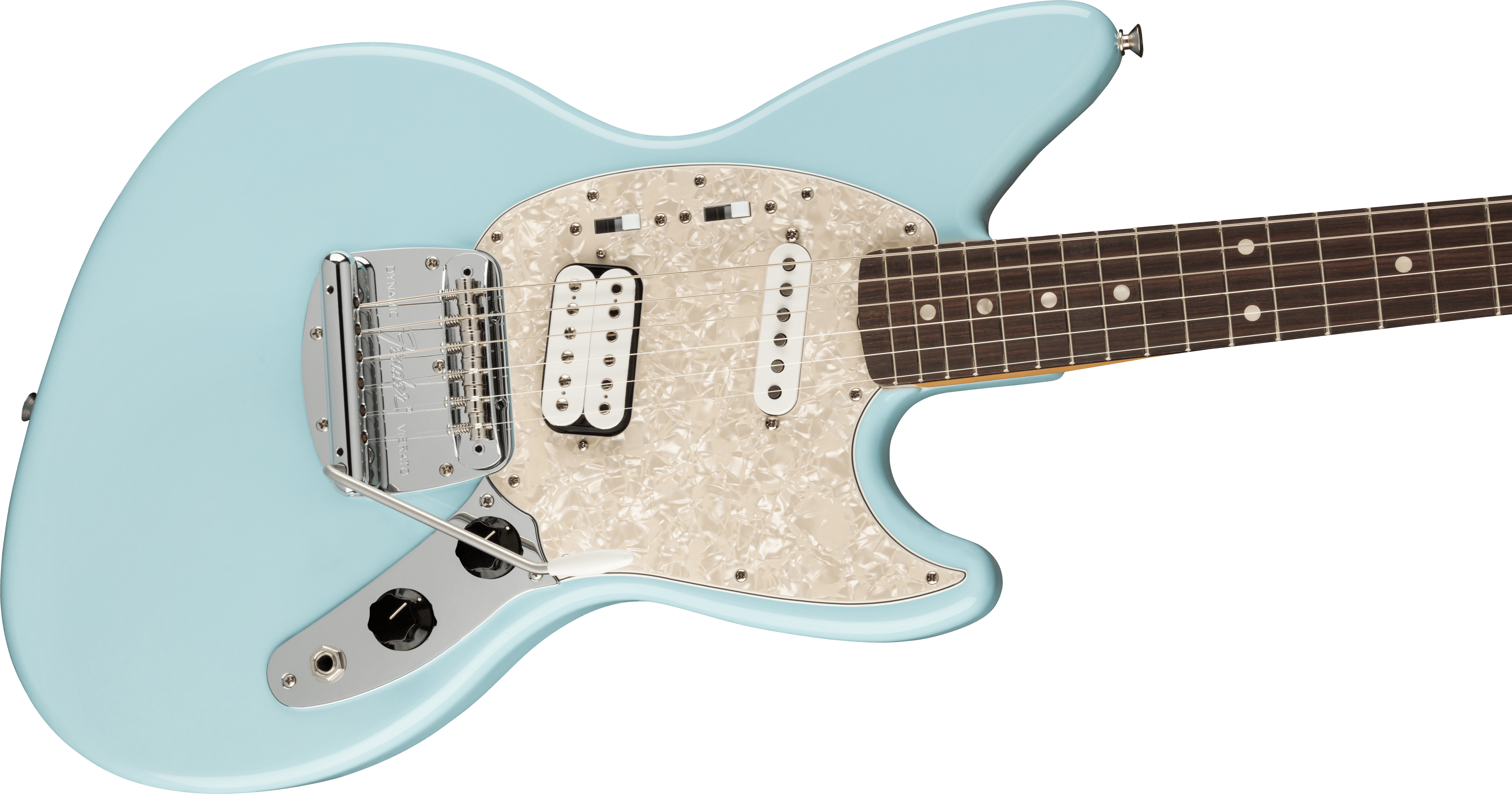 Fender Jag-stang Kurt Cobain Artist Hs Trem Rw - Sonic Blue - Guitarra electrica retro rock - Variation 3