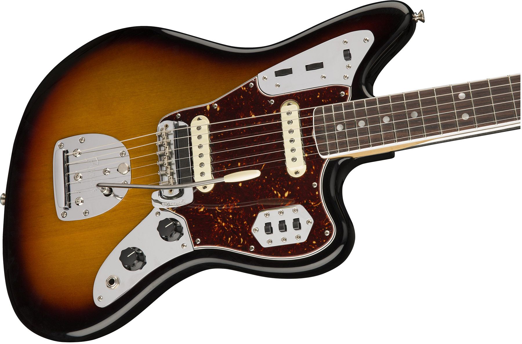 Fender Jaguar '60s American Original Usa Ss Rw - 3-color Sunburst - Guitarra electrica retro rock - Variation 2