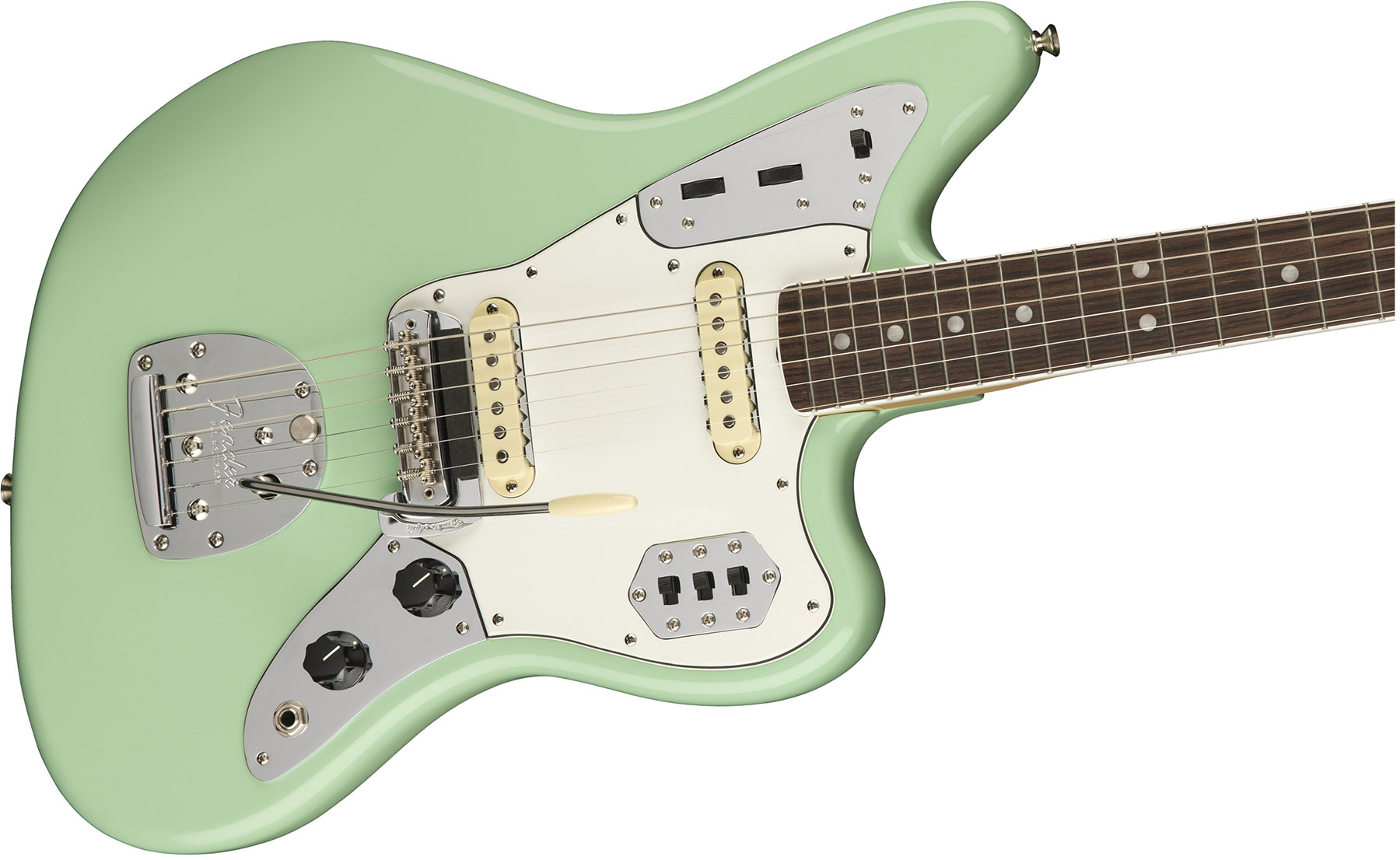 Fender Jaguar '60s American Original Usa Ss Rw - Surf Green - Guitarra electrica retro rock - Variation 2