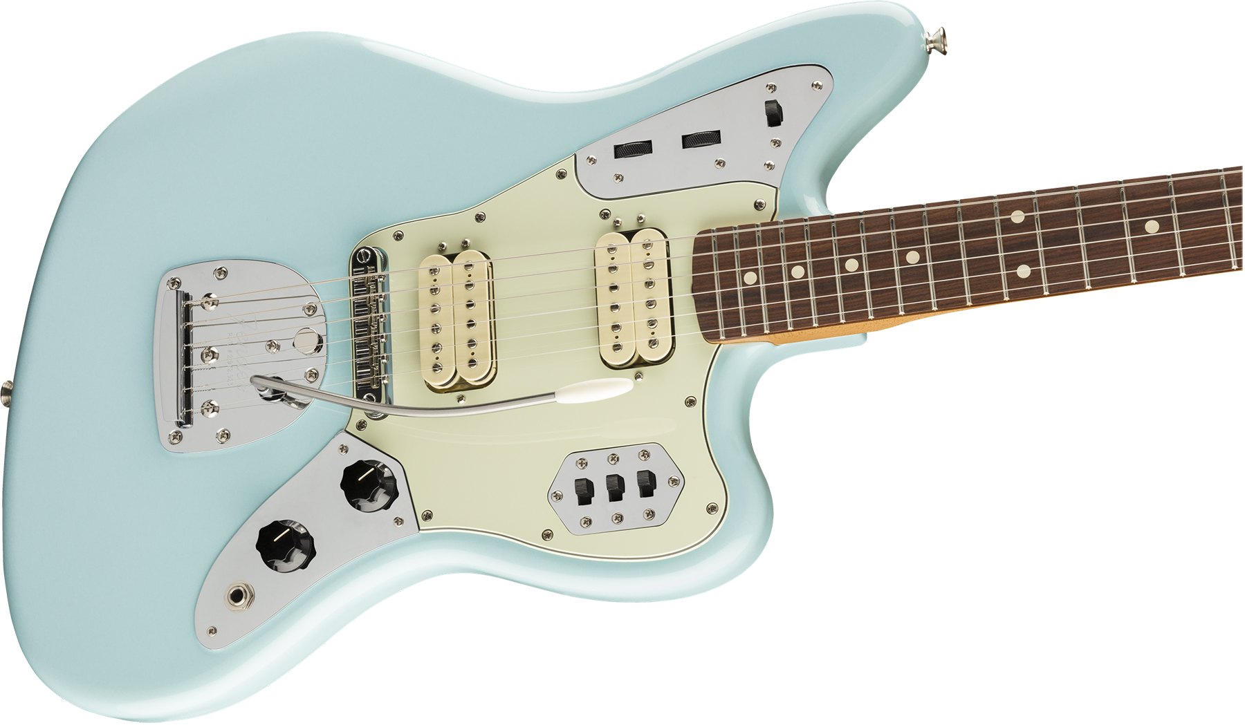 Fender Jaguar 60s Vintera Modified Hh Mex Pf - Sonic Blue - Guitarra electrica retro rock - Variation 2