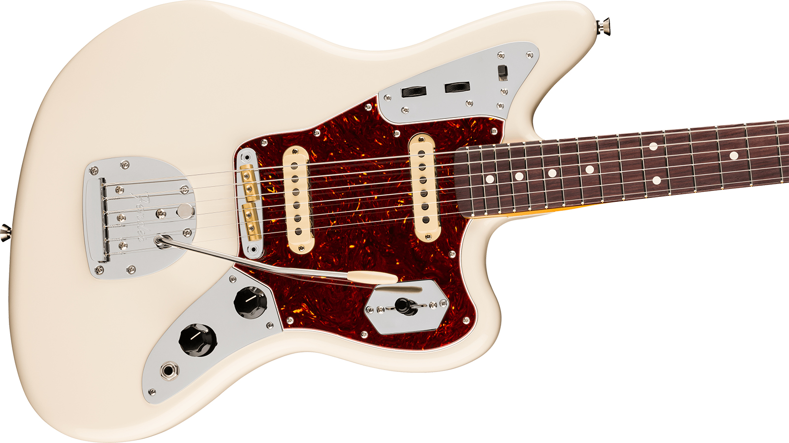 Fender Jaguar American Pro. Usa Shsc 2s Trem Rw - Olympic White - Guitarra electrica retro rock - Variation 2