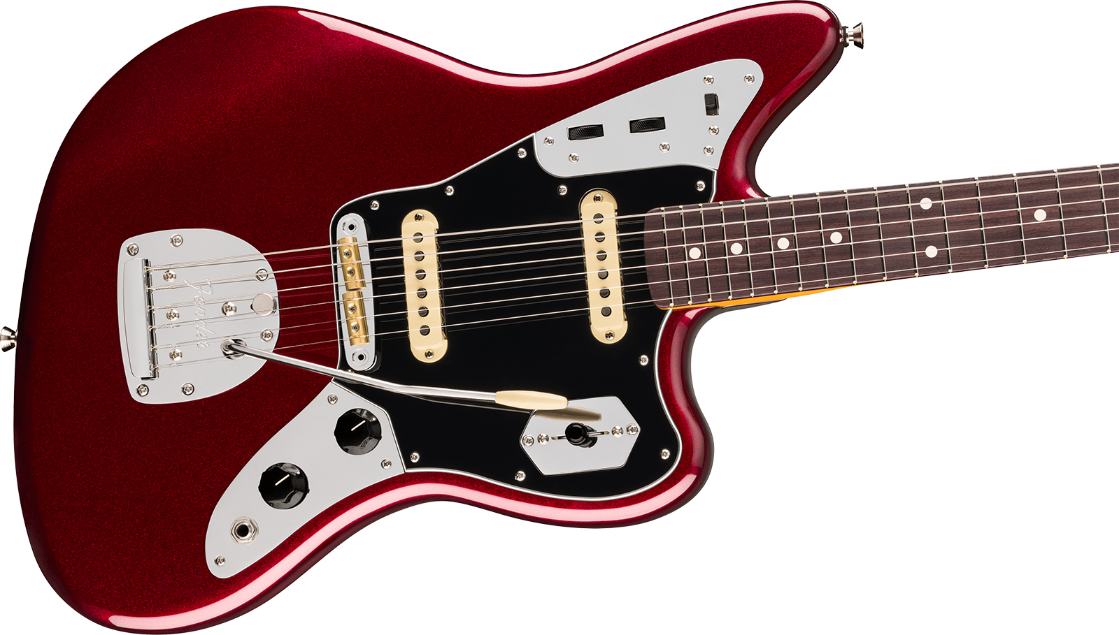 Fender Jaguar American Pro. Usa Shsc 2s Trem Rw - Oxblood - Guitarra electrica retro rock - Variation 2