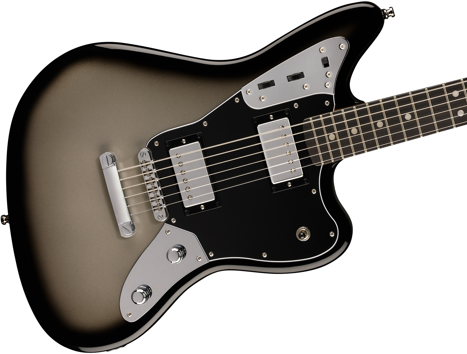 Fender Jaguar Baritone Player Fusion Ltd 2h Ht Eb - Silverburst - Guitarra eléctrica barítono - Variation 2