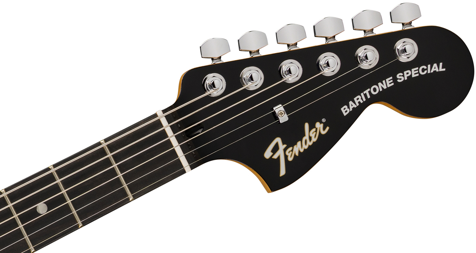 Fender Jaguar Baritone Player Fusion Ltd 2h Ht Eb - Black - Guitarra eléctrica barítono - Variation 3