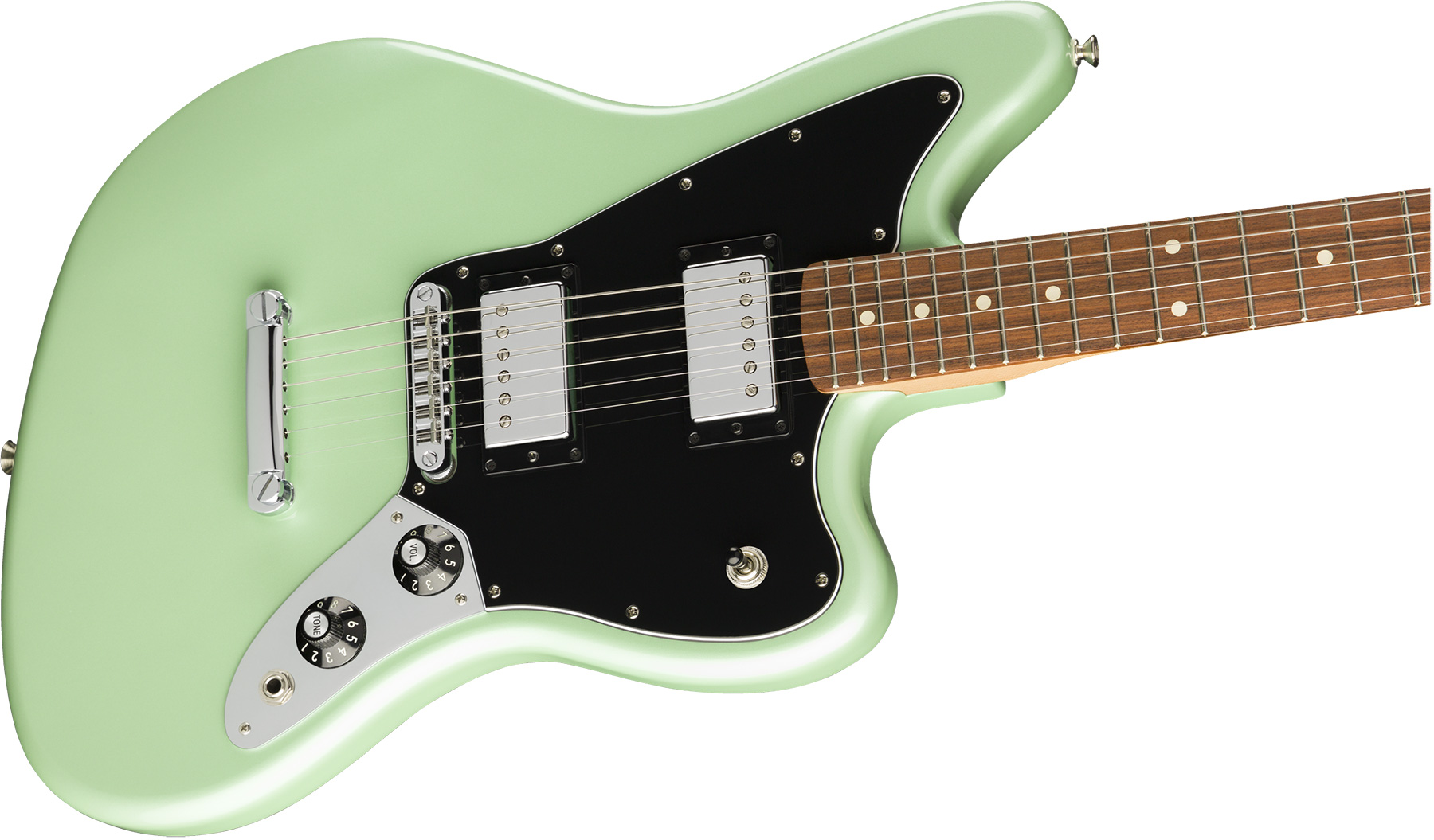 Fender Jaguar Hh Special Edition Player Fsr Mex 2h Ht Pf - Surf Pearl - Guitarra electrica retro rock - Variation 2