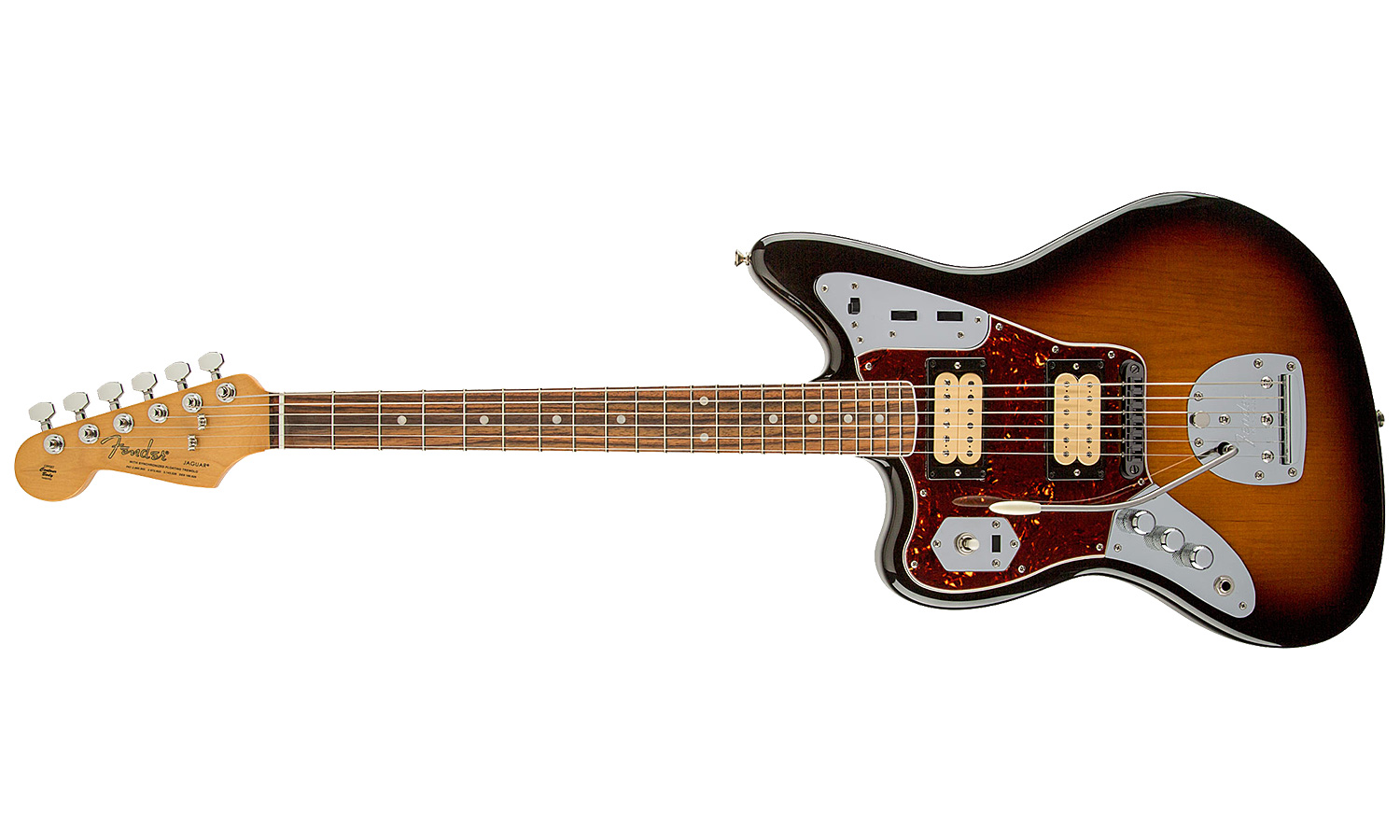 Fender Kurt Cobain Jaguar Lh Gaucher Mex Hh Trem Rw - 3-color Sunburst - Guitarra electrica para zurdos - Variation 2
