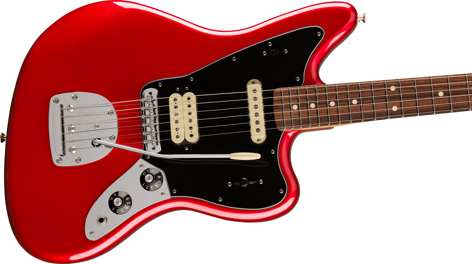 Fender Jaguar Player Mex 2023 Hs Trem Pf - Candy Apple Red - Guitarra electrica retro rock - Variation 2