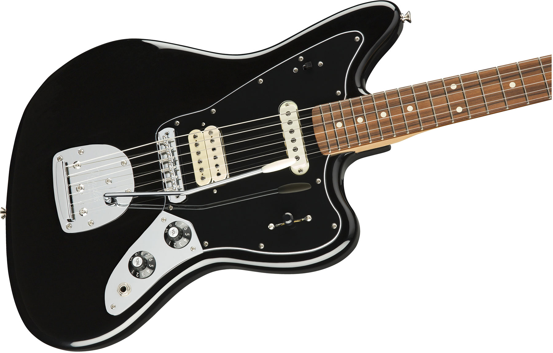 Fender Jaguar Player Mex Hs Pf - Black - Guitarra electrica retro rock - Variation 2