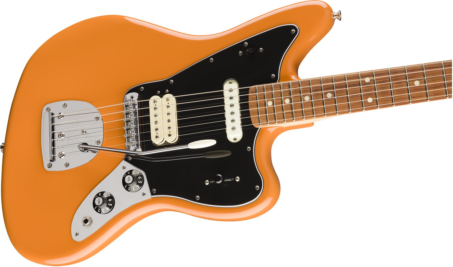 Fender Jaguar Player Mex Hs Pf - Capri Orange - Guitarra electrica retro rock - Variation 2