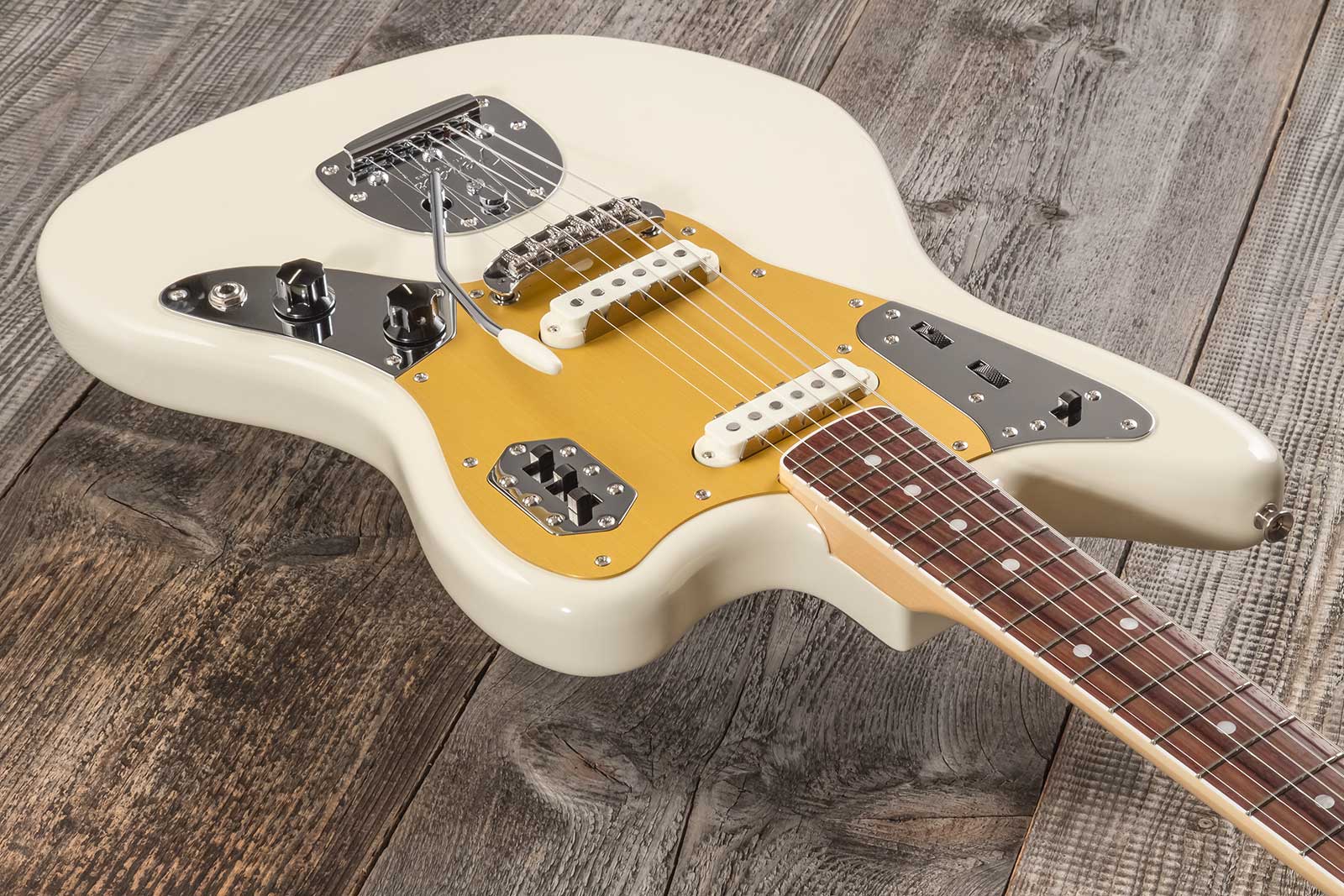 Fender Jaguar Traditional Ii 60s Japan 2s Trem Rw - Olympic White - Guitarra electrica retro rock - Variation 5