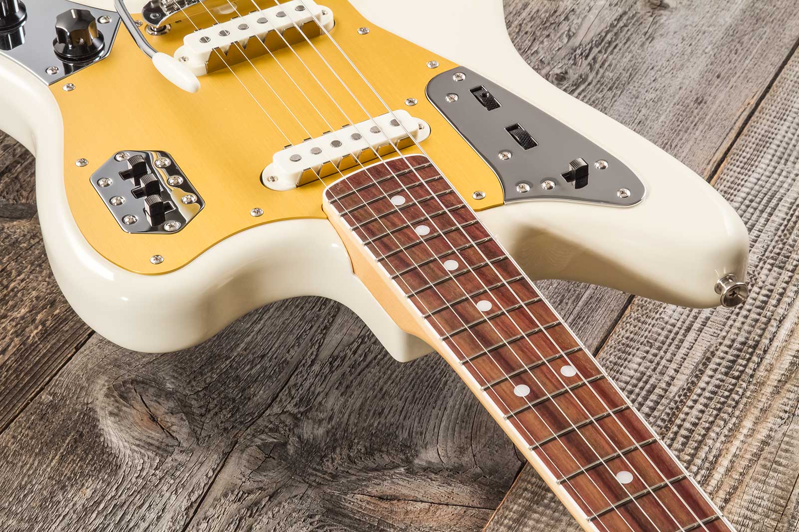 Fender Jaguar Traditional Ii 60s Japan 2s Trem Rw - Olympic White - Guitarra electrica retro rock - Variation 7