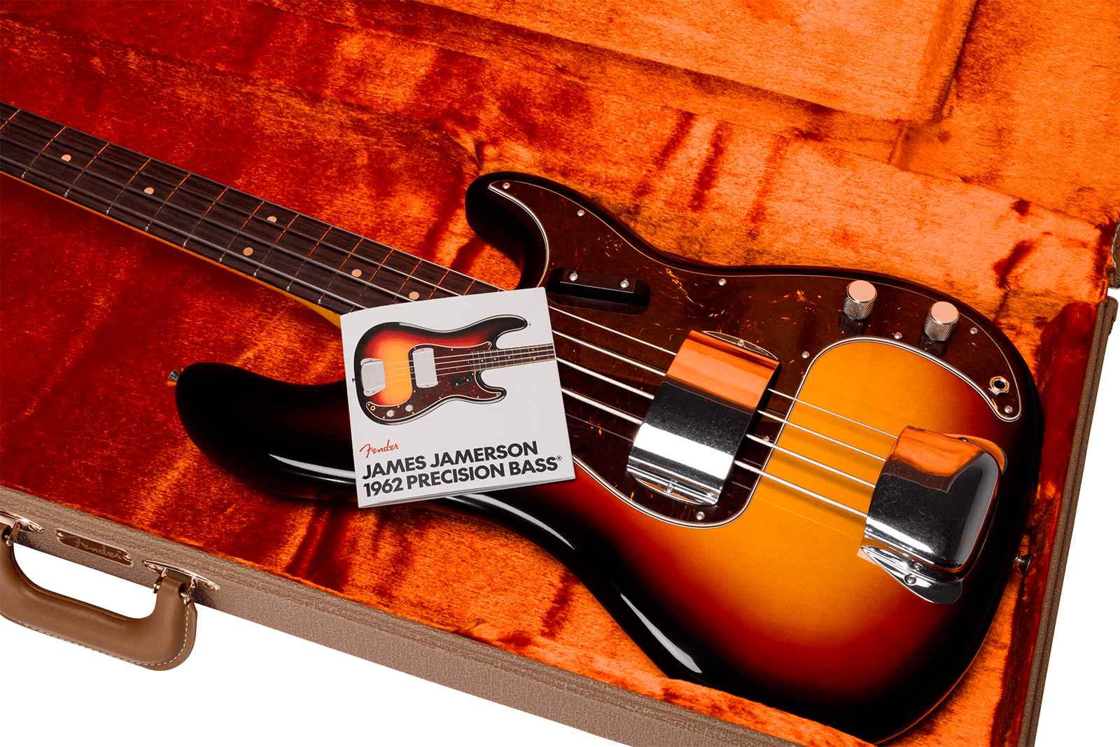 Fender James Jamerson Precision Bass 1962 Signature Usa Rw - Heirloom 3-color Sunburst - Bajo eléctrico de cuerpo sólido - Variation 5