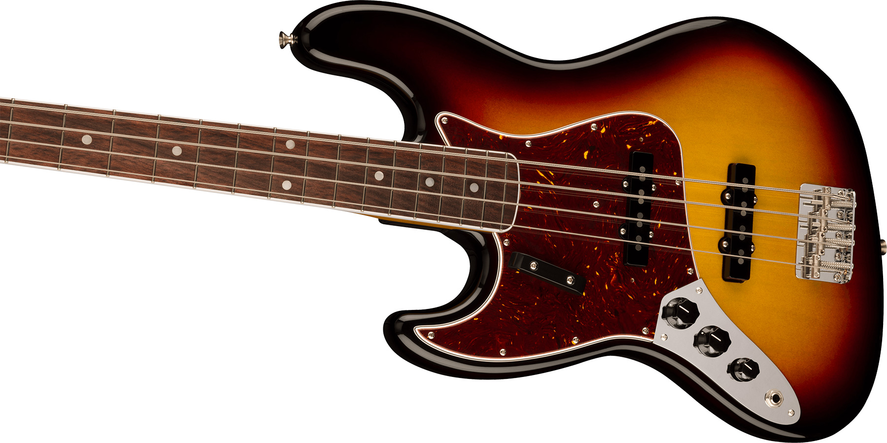 Fender Jazz Bass 1966 American Vintage Ii Lh Gaucher Usa Rw - 3-color Sunburst - Bajo eléctrico de cuerpo sólido - Variation 2