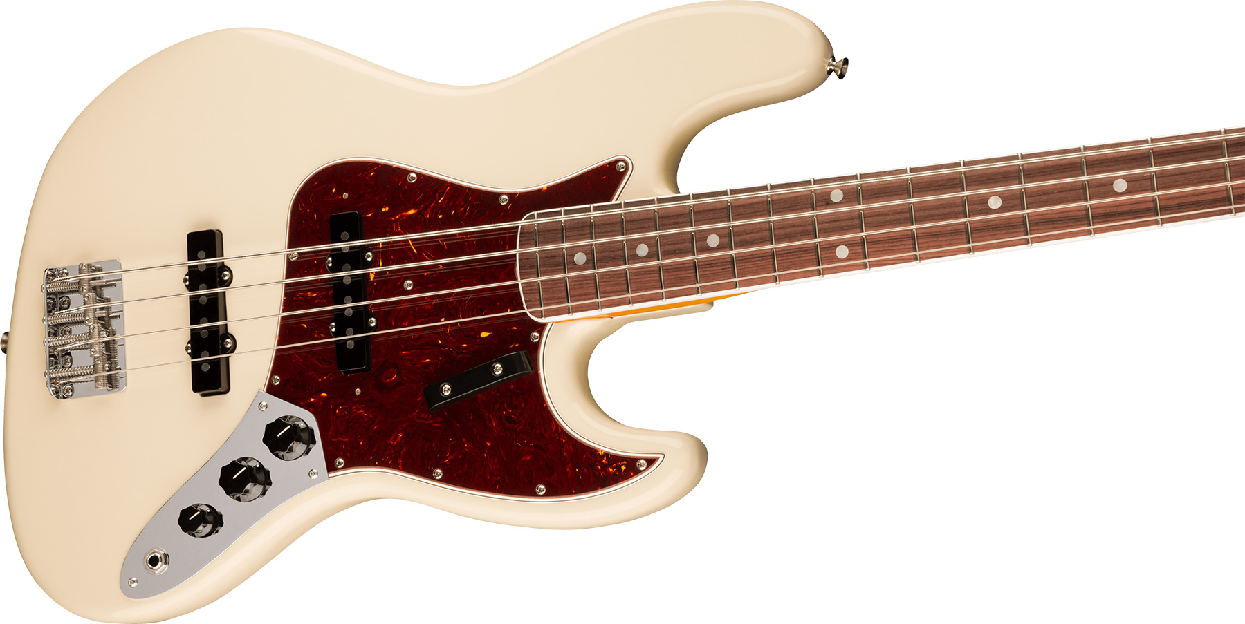 Fender Jazz Bass 1966 American Vintage Ii Usa Rw - Olympic White - Bajo eléctrico de cuerpo sólido - Variation 2