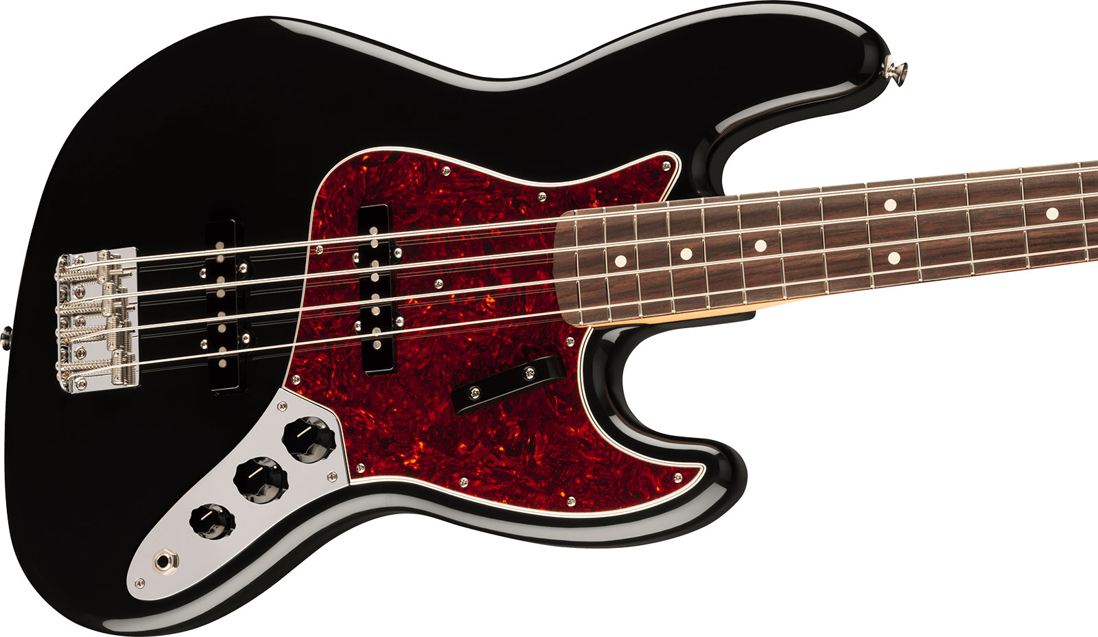 Fender Jazz Bass 60s Vintera Ii Mex Rw - Black - Bajo eléctrico de cuerpo sólido - Variation 2