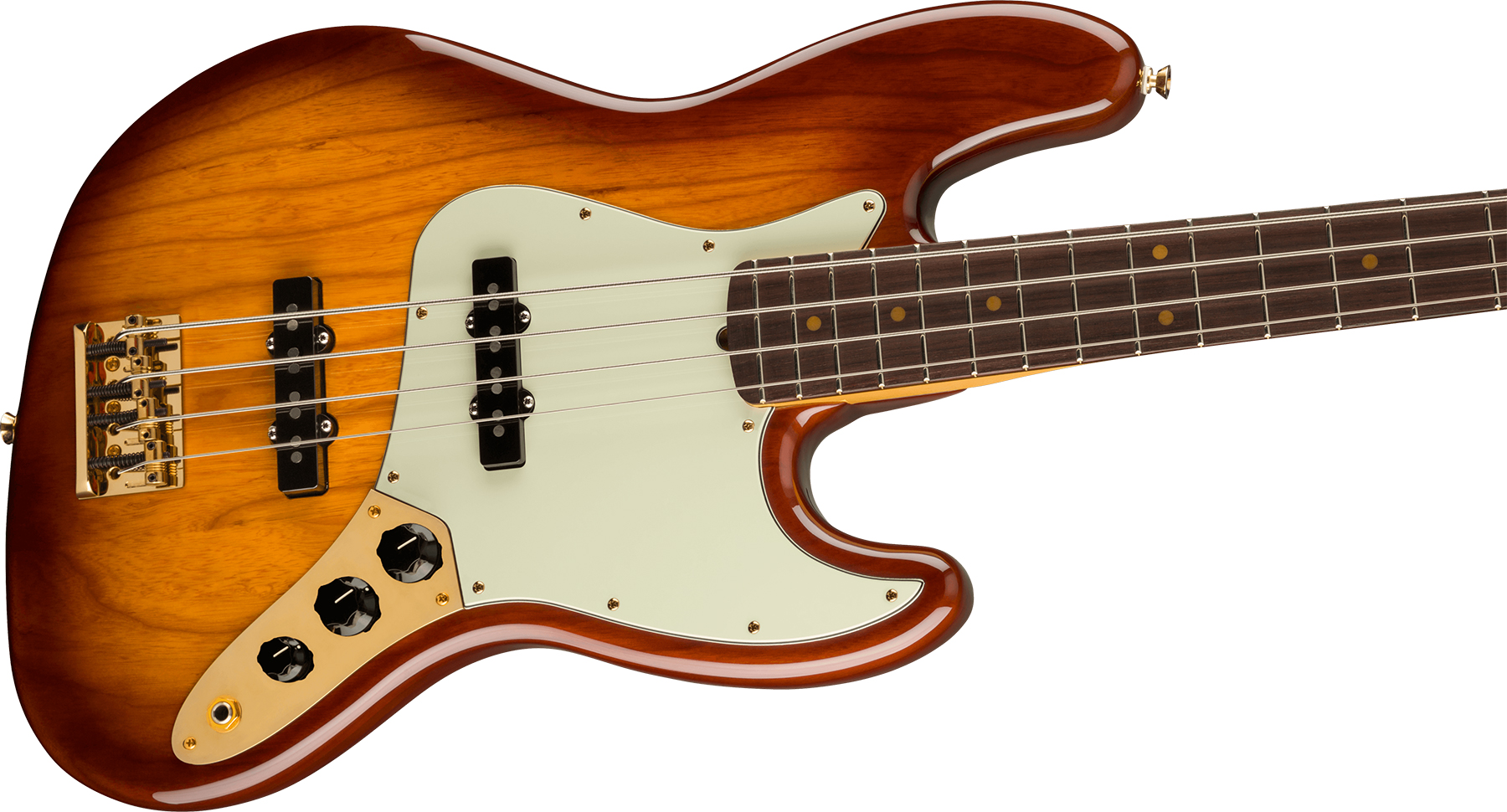 Fender Jazz Bass 75th Anniversary Commemorative Ltd Usa Mn +etui - 2-color Bourbon Burst - Bajo eléctrico de cuerpo sólido - Variation 2