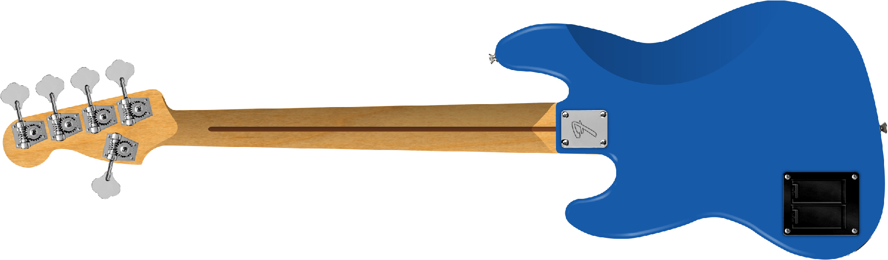 Fender Jazz Bass Active V Player Ii Modified Mex 5c Rw - Electric Blue - Bajo eléctrico de cuerpo sólido - Variation 1