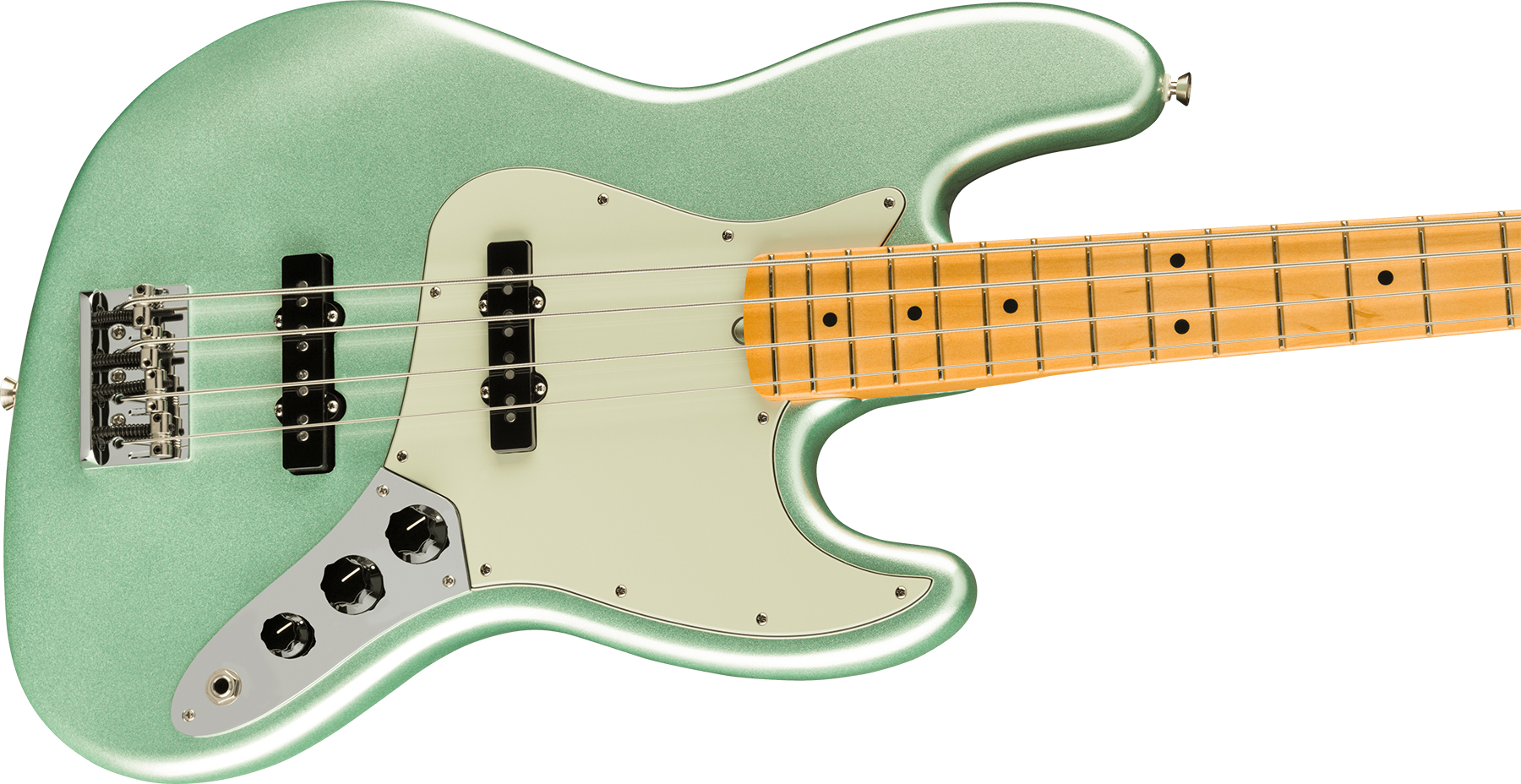 Fender Jazz Bass American Professional Ii Usa Mn - Mystic Surf Green - Bajo eléctrico de cuerpo sólido - Variation 2
