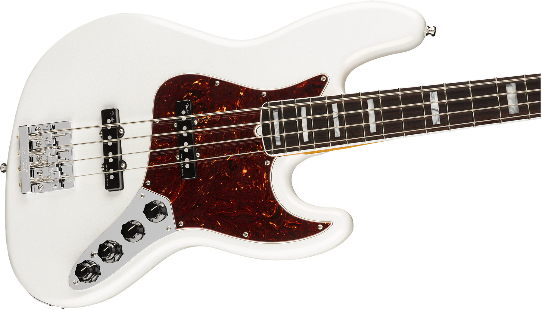 Fender Jazz Bass American Ultra 2019 Usa Rw - Arctic Pearl - Bajo eléctrico de cuerpo sólido - Variation 2