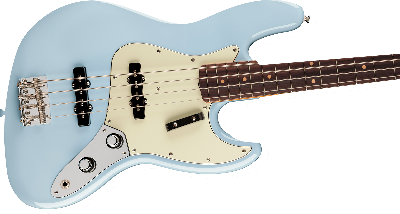 Fender Jazz Bass Early 60s Vintera 3 Mex Rw - Sonic Blue - Bajo eléctrico de cuerpo sólido - Variation 2