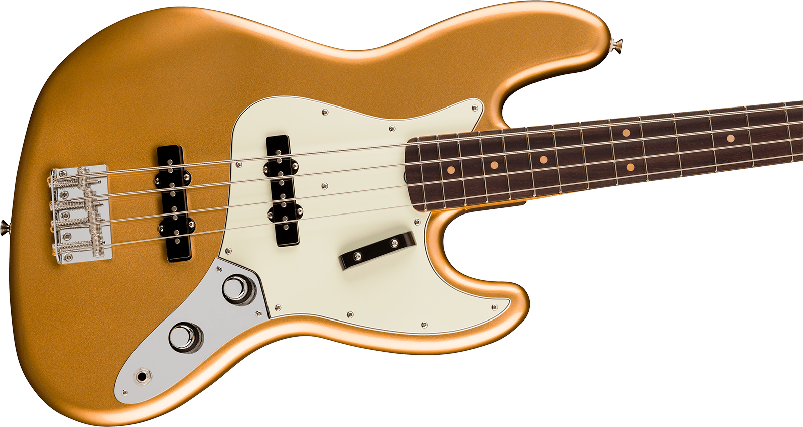 Fender Jazz Bass Early 60s Vintera 3 Mex Rw - Aztec Gold - Bajo eléctrico de cuerpo sólido - Variation 2