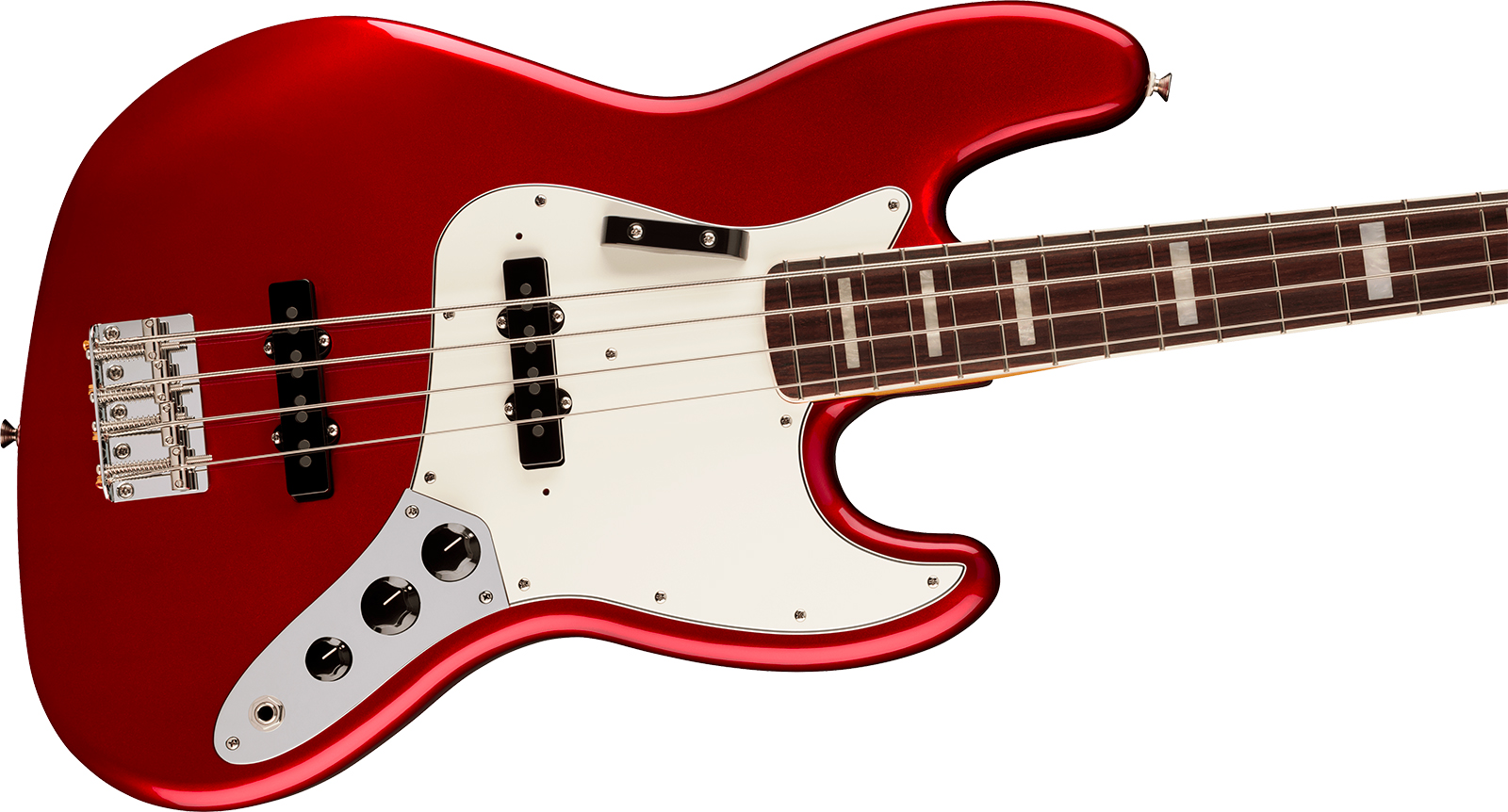 Fender Jazz Bass Early 70s Vintera 3 Mex Rw - Candy Apple Red - Bajo eléctrico de cuerpo sólido - Variation 2