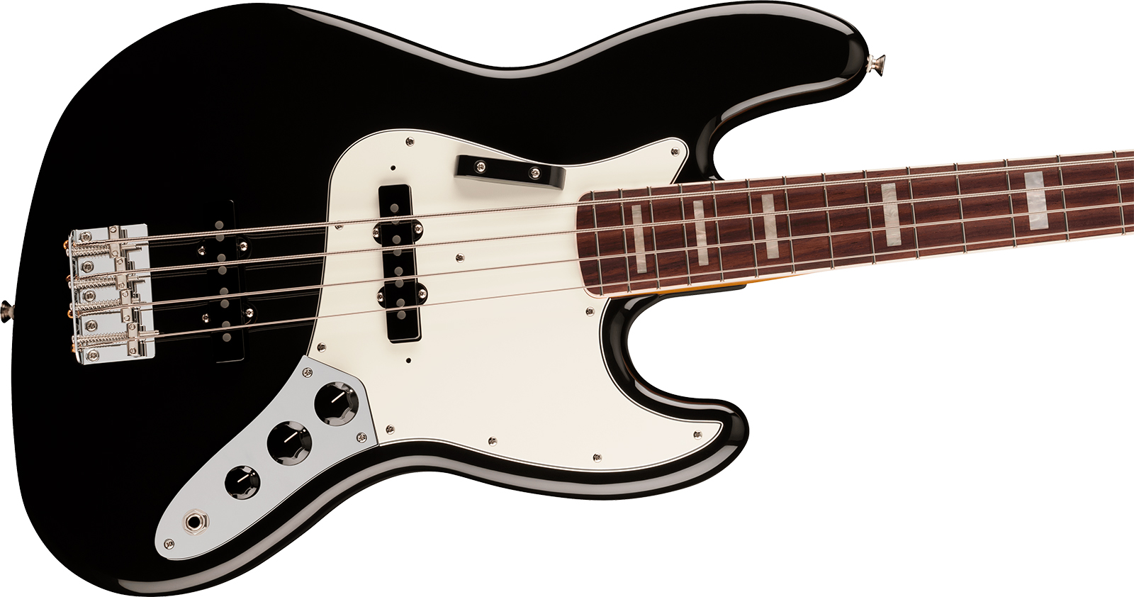 Fender Jazz Bass Early 70s Vintera 3 Mex Rw - Black - Bajo eléctrico de cuerpo sólido - Variation 2