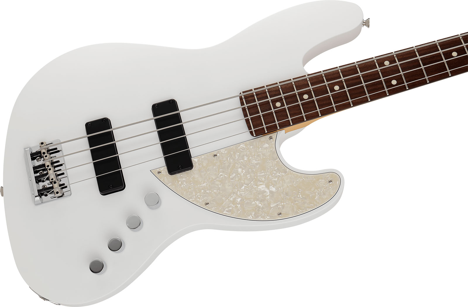 Fender Jazz Bass Elemental Mij Jap Active Rw - Nimbus White - Bajo eléctrico de cuerpo sólido - Variation 2