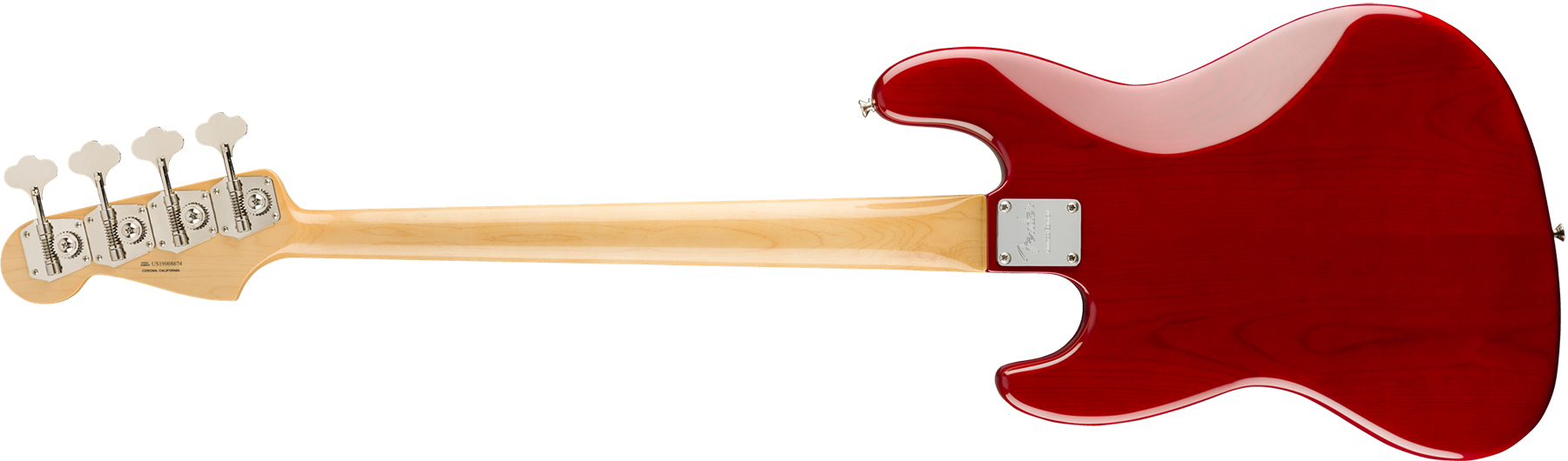 Fender Jazz Bass Flame Ash Top Rarities Usa Eb - Plasma Red Burst - Bajo eléctrico de cuerpo sólido - Variation 1