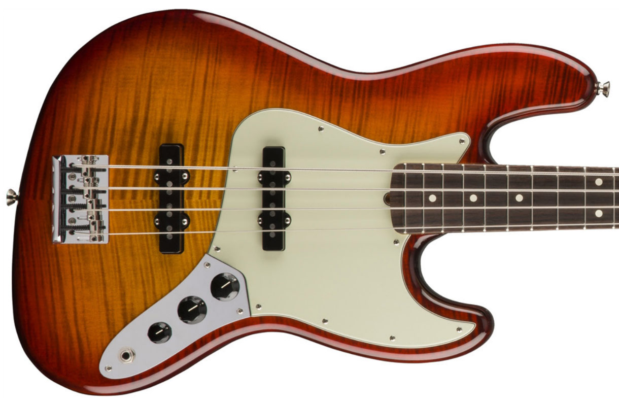 Fender Jazz Bass Fmt American Professional 2017 Ltd Usa Rw - Antique Cherry Burst - Bajo eléctrico de cuerpo sólido - Variation 1
