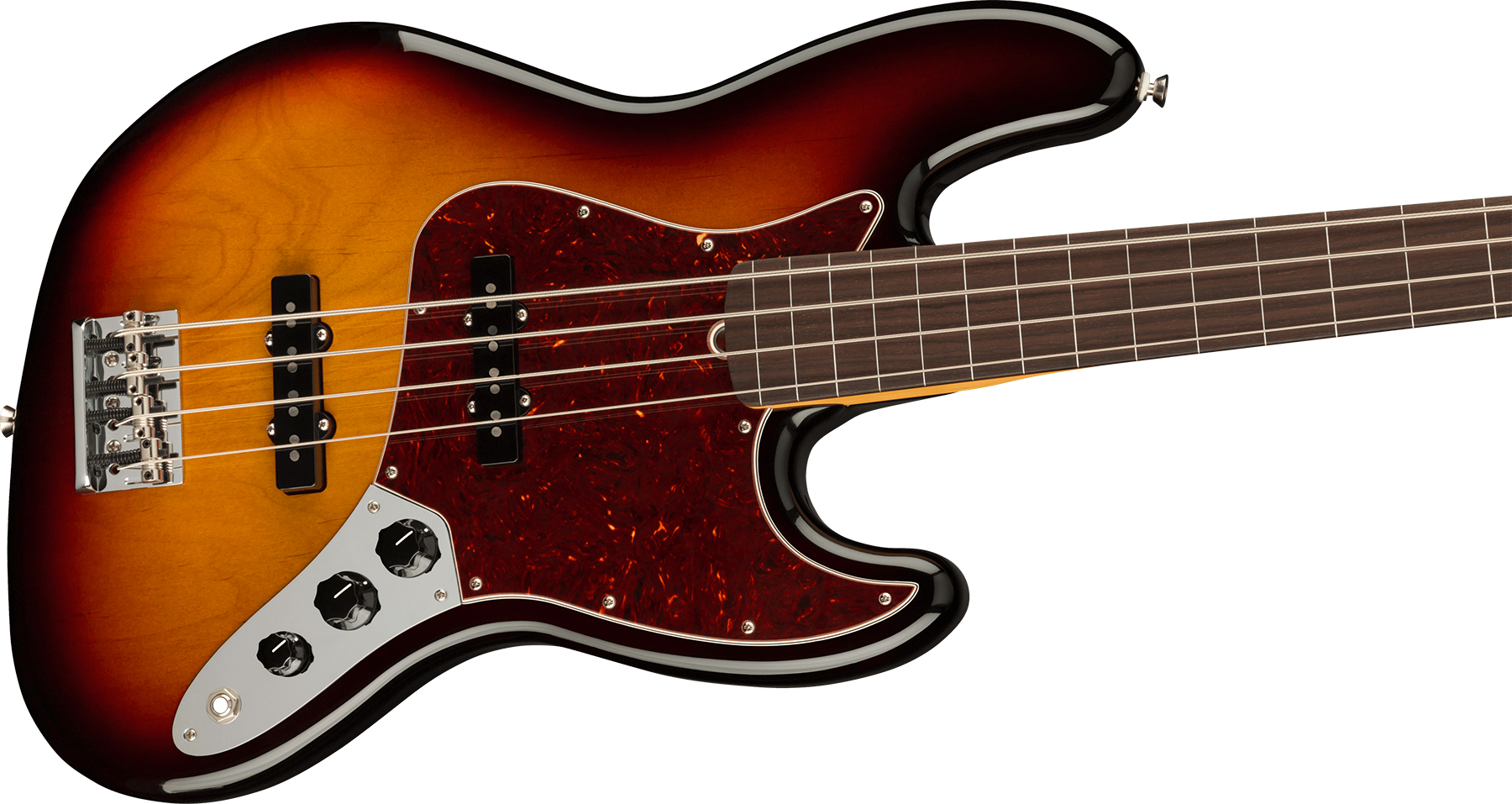 Fender Jazz Bass Fretless American Professional Ii Usa Rw - 3-color Sunburst - Bajo eléctrico de cuerpo sólido - Variation 2