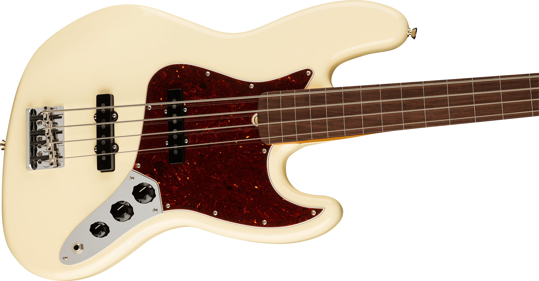 Fender Jazz Bass Fretless American Professional Ii Usa Rw - Olympic White - Bajo eléctrico de cuerpo sólido - Variation 2