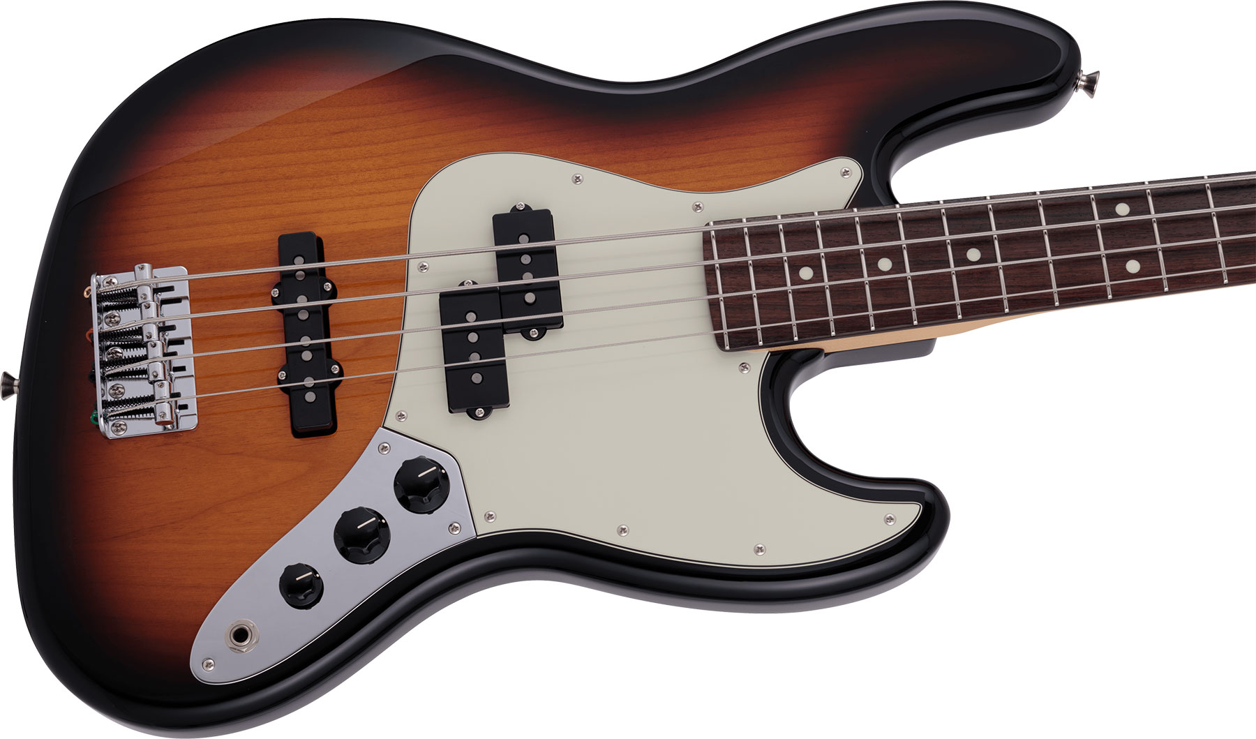 Fender Jazz Bass Hybrid Ii Pj Mij Jap Rw - 3-color Sunburst - Bajo eléctrico de cuerpo sólido - Variation 2