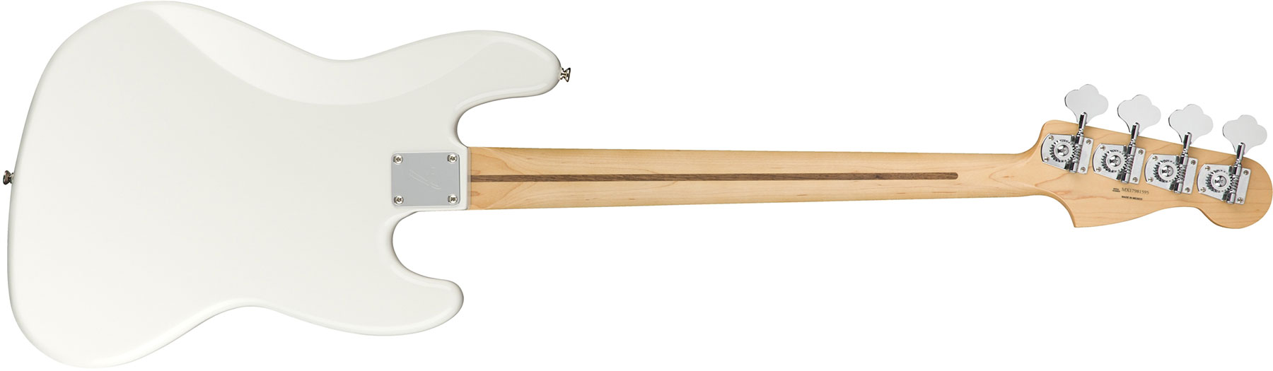 Fender Jazz Bass Player Lh Gaucher Mex Mn - Polar White - Bajo eléctrico de cuerpo sólido - Variation 1