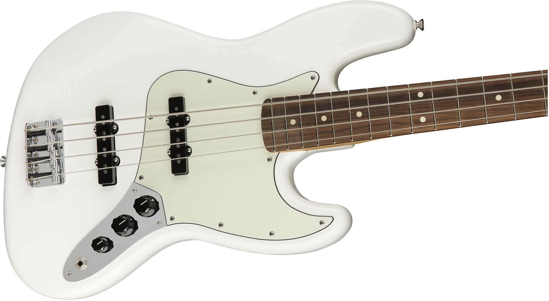 Fender Jazz Bass Player Mex Pf - Polar White - Bajo eléctrico de cuerpo sólido - Variation 2