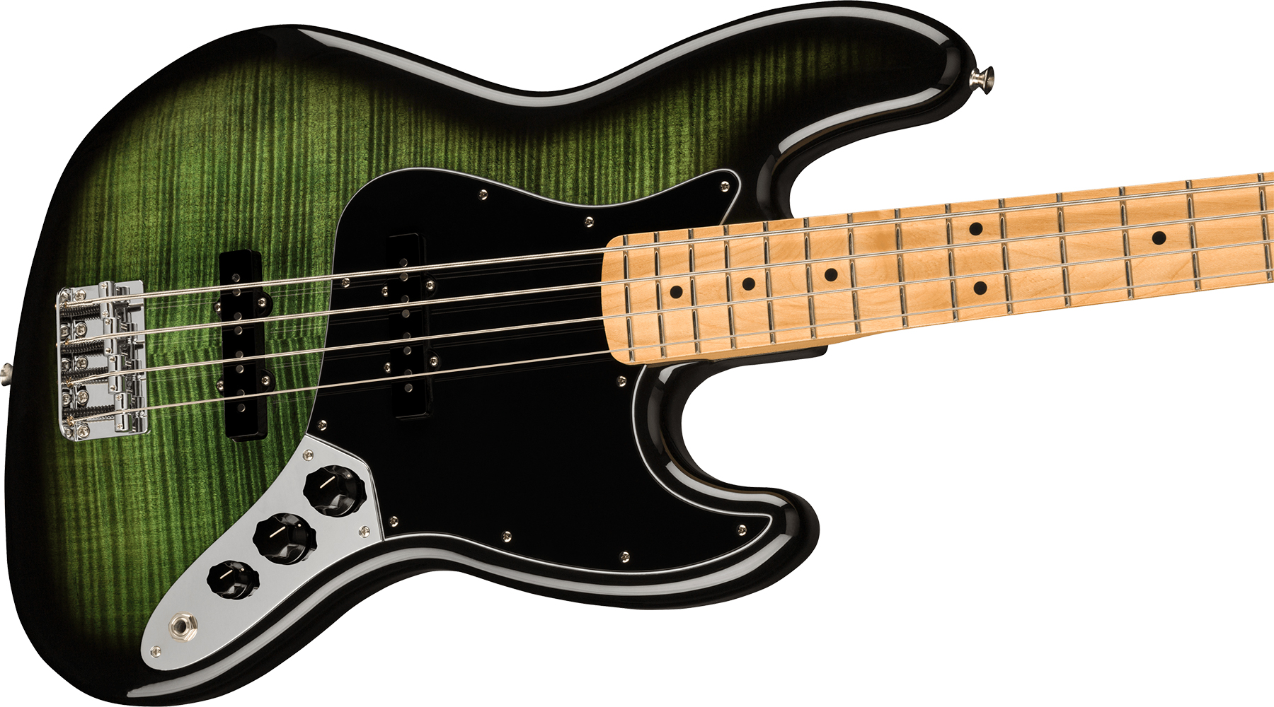 Fender Jazz Bass Player Plus Top Mex Mn - Green Burst - Bajo eléctrico de cuerpo sólido - Variation 2