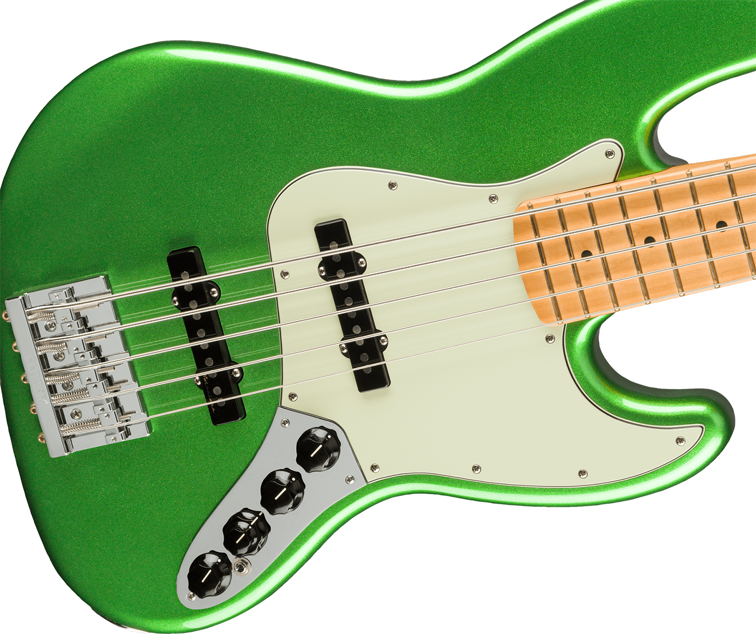 Fender Jazz Bass Player Plus V Mex 5c Active Mn - Cosmic Jade - Bajo eléctrico de cuerpo sólido - Variation 2
