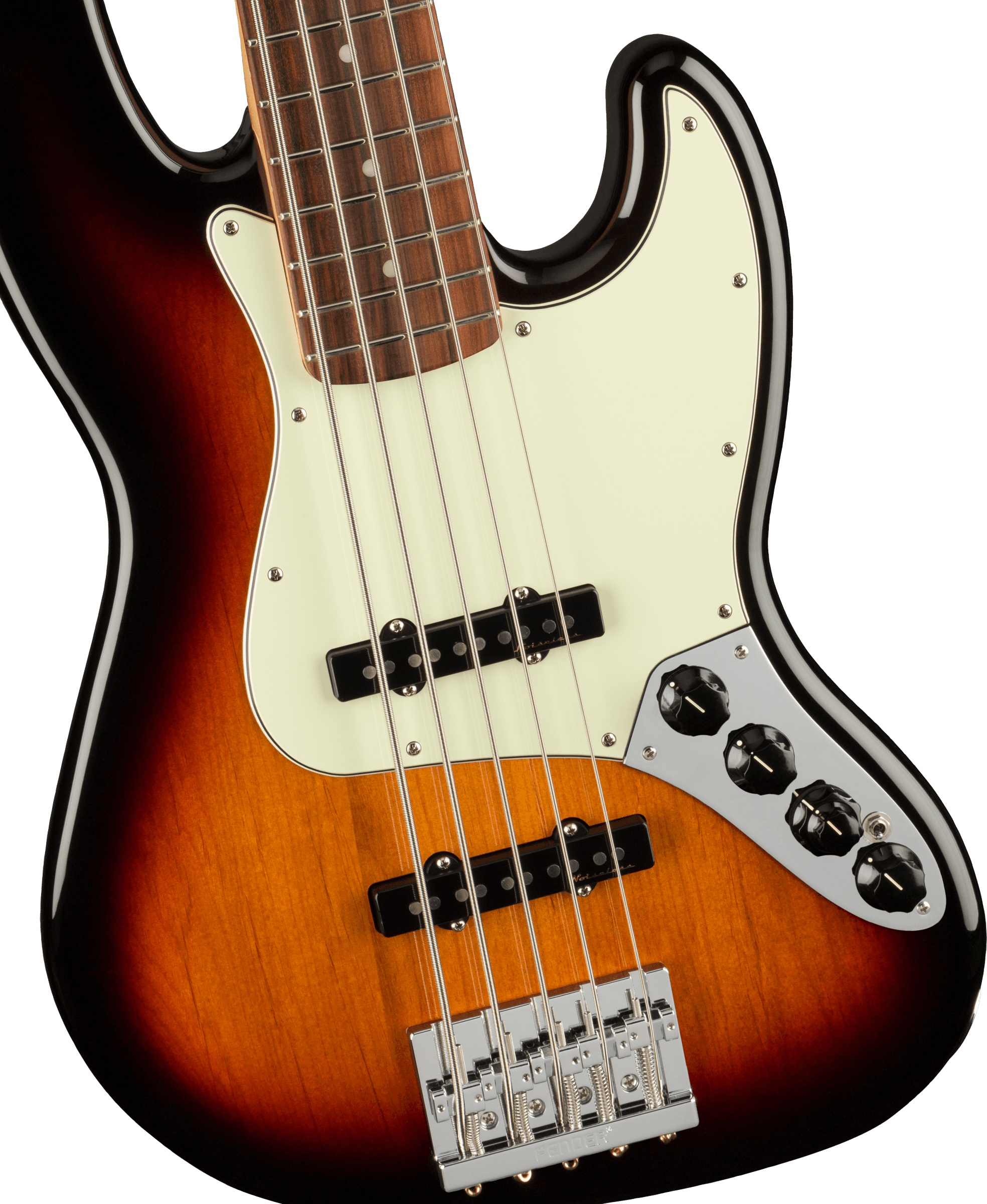 Fender Jazz Bass Player Plus V Mex 5c Active Pf - 3-color Sunburst - Bajo eléctrico de cuerpo sólido - Variation 2