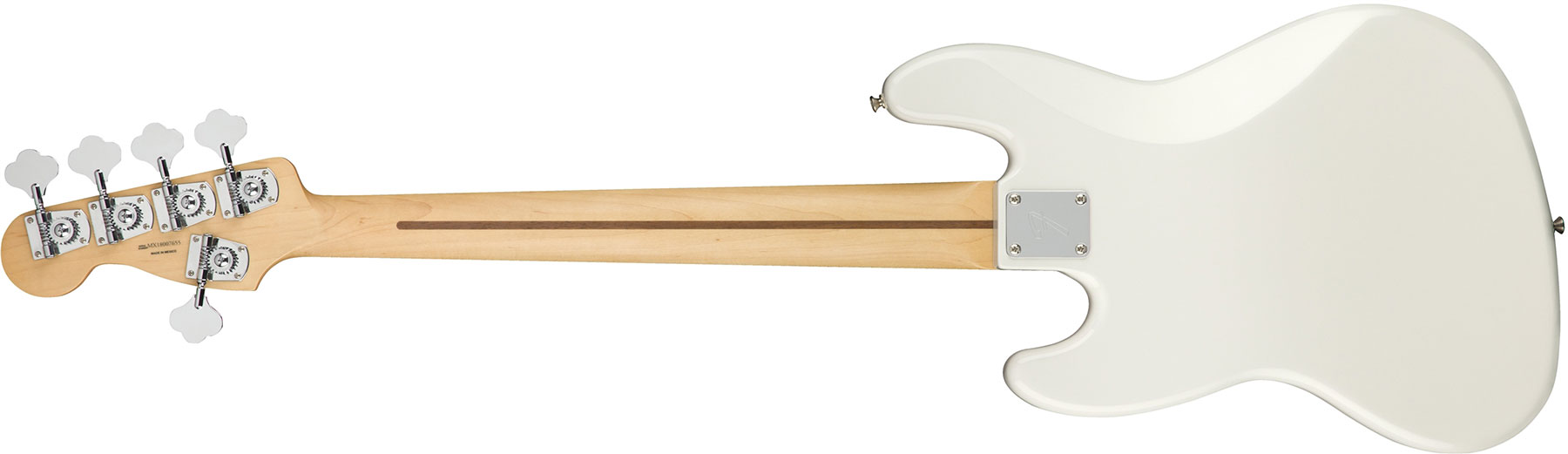 Fender Jazz Bass Player V 5-cordes Mex Pf - Polar White - Bajo eléctrico de cuerpo sólido - Variation 1